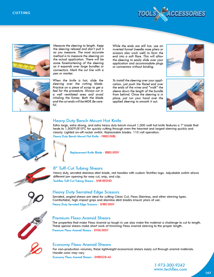 Cutting Tools catalog page image