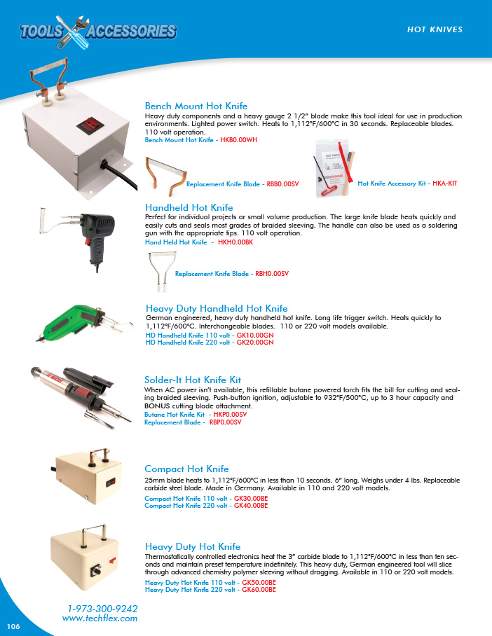 Hot Knives catalog page image