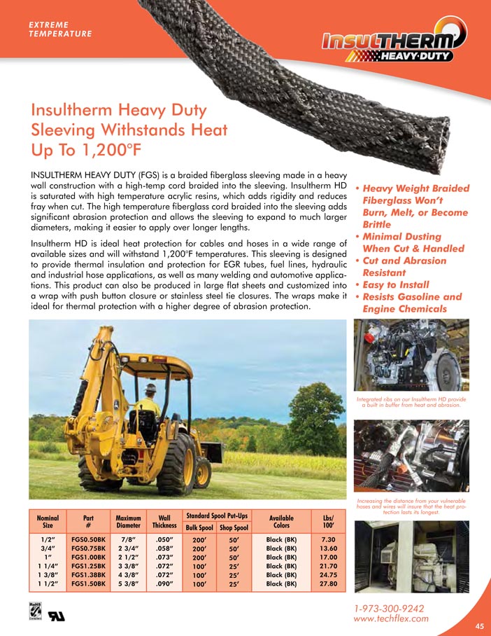 Insultherm Heavy Duty catalog page image