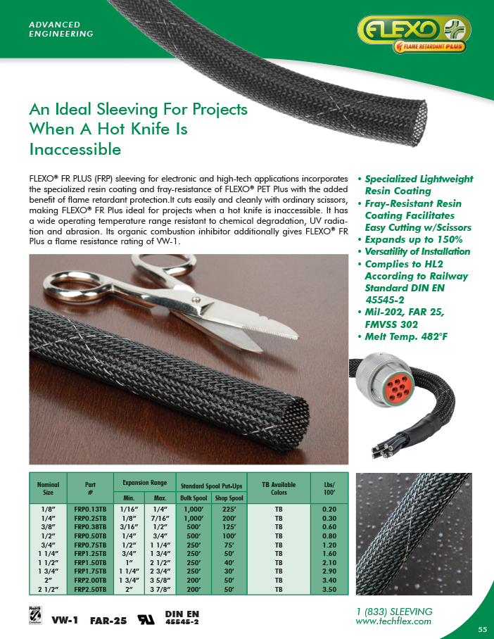 Flexo® FR Plus catalog page image