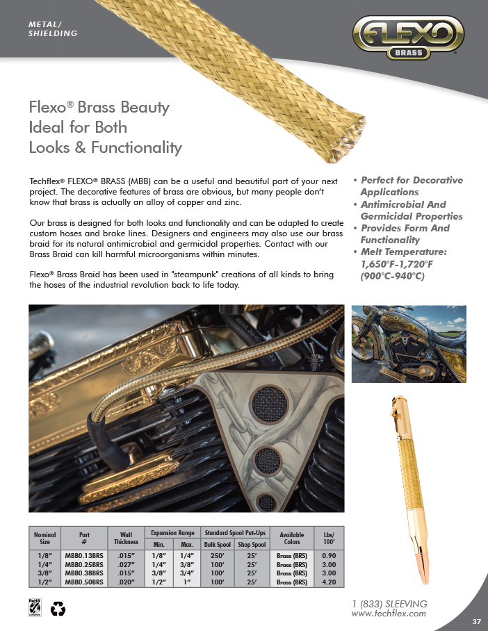 Metal Braid Brass Image