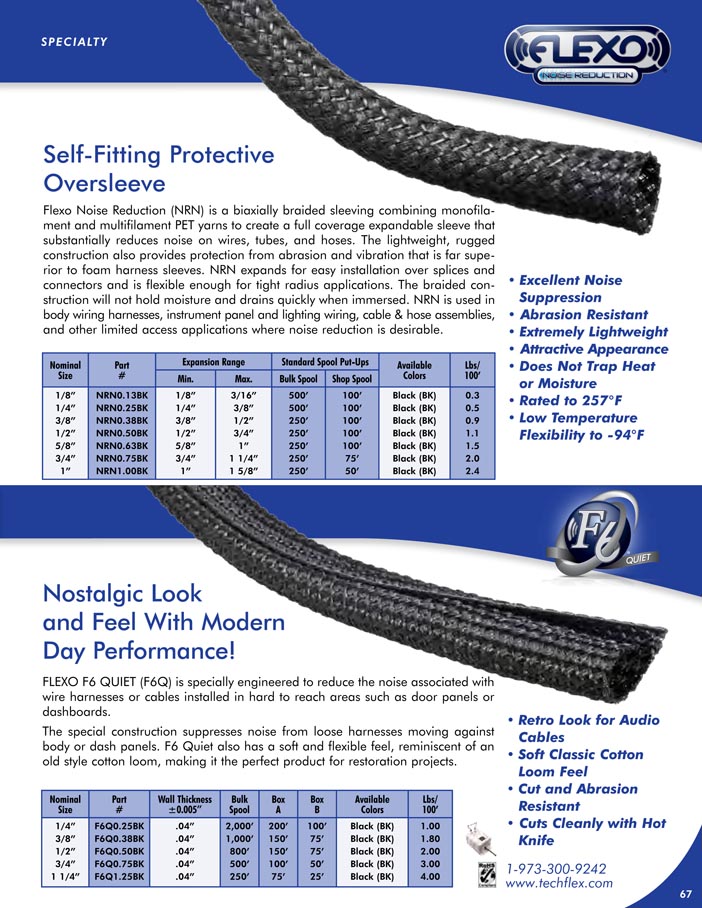 Flexo NR F6 Quiet catalog page image