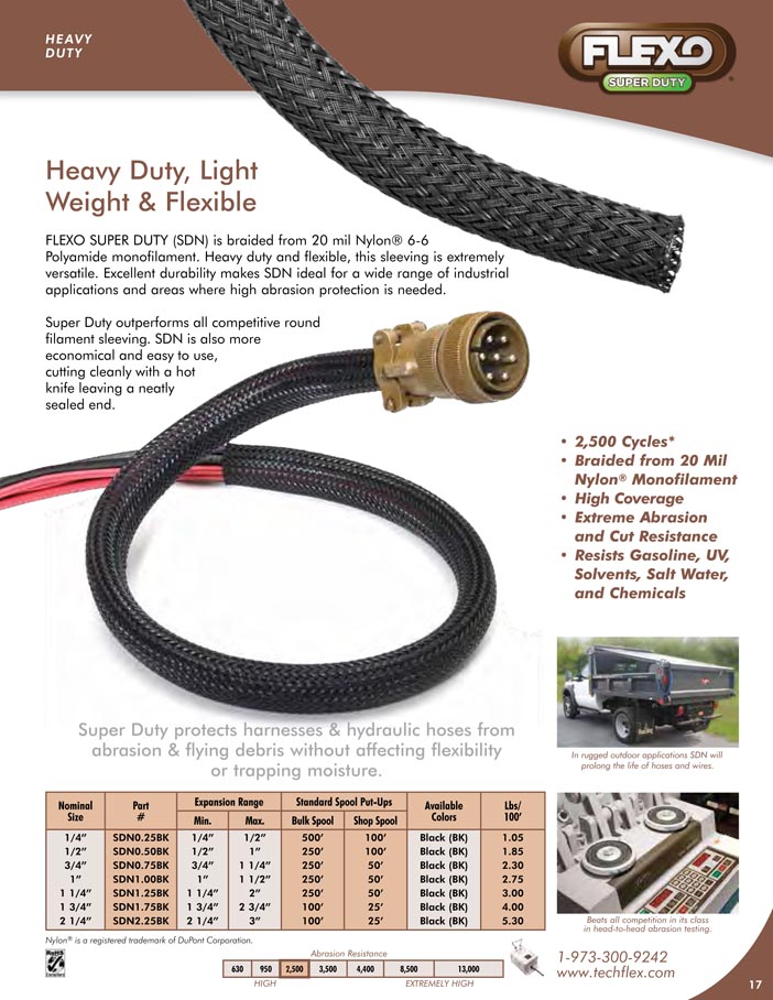 Flexo Super Duty catalog page image