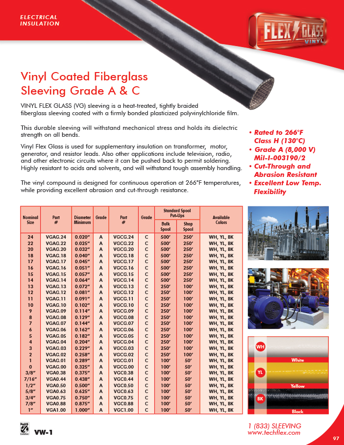 Vinyl Flex Glass catalog page image