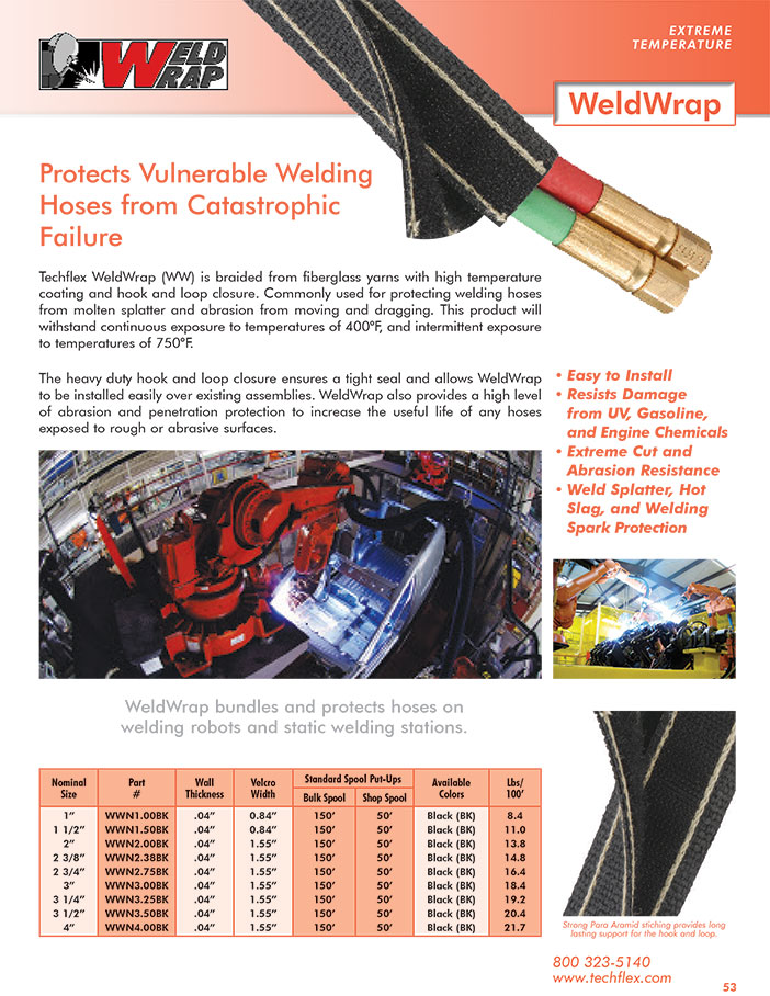 WeldWrap catalog page image